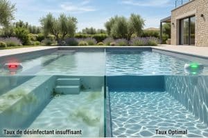 Lire la suite à propos de l’article Taux de désinfectant insuffisant en piscine : Diagnostic et Solutions